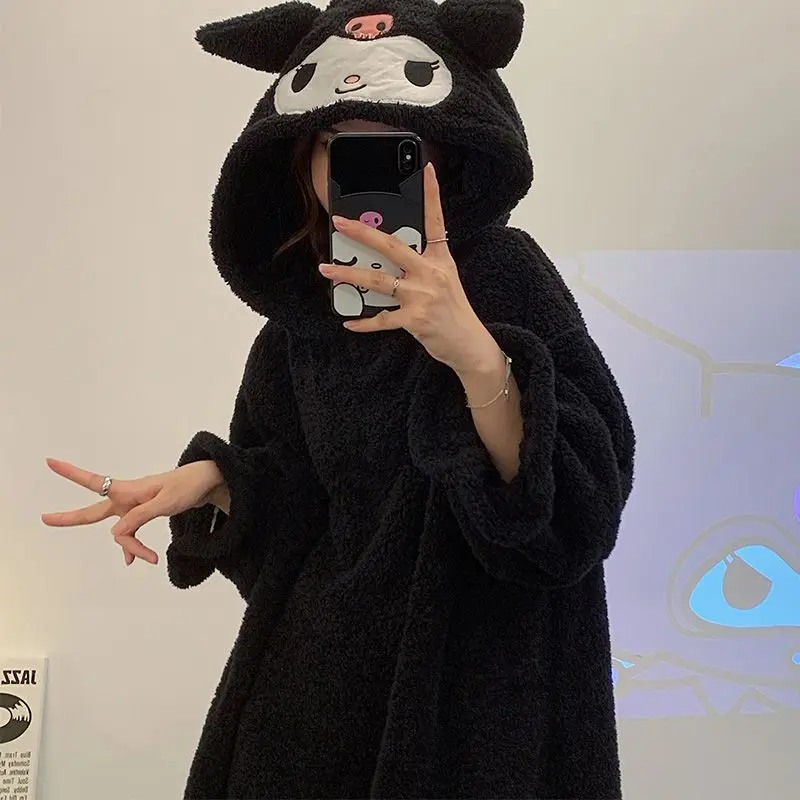 Пижама Sanrio Kuromi мультяшная Y2K Kawaii мультяшная Домашняя одежда женская зимняя Толстая плюшевая флисовая Пижама кораллового цвета Рождественс...
Пижама Sanrio Kuromi мультяшная Y2K Kawaii мультяшная Домашняя одежда женская зимняя Толстая плюшевая флисовая Пижама кораллового цвета Рождественс...
