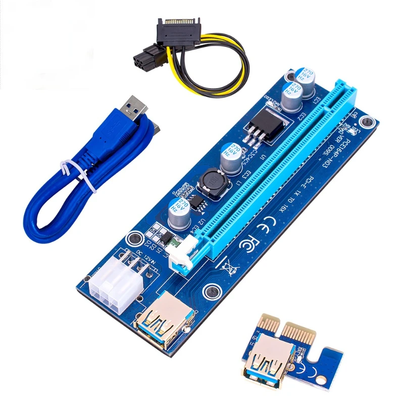 Hot sale PCI-e 1X to 16X graphics extension card 009s Riser card for BTC/ETH Miner equipment
Hot sale PCI-e 1X to 16X graphics extension card 009s Riser card for BTC/ETH Miner equipment