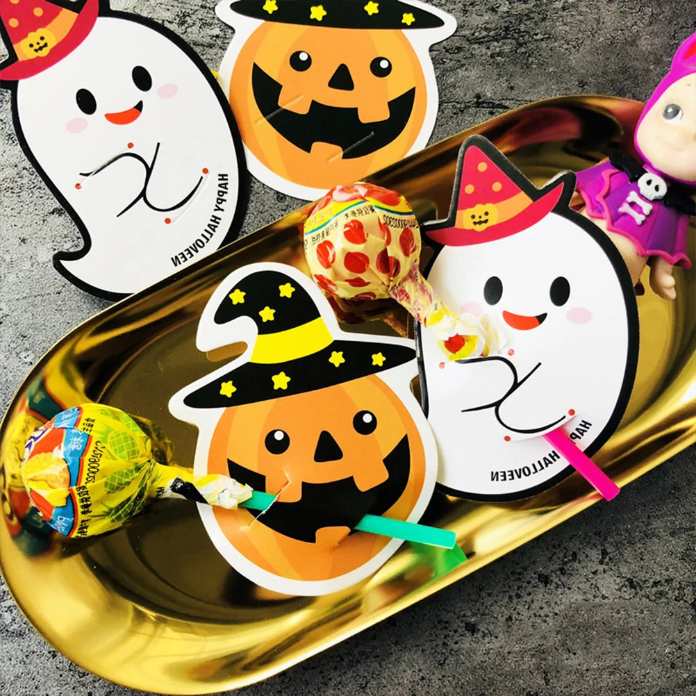 50pcs Lollipop Paper Cards Packaging Decoration Cards DIY Ghost Pattern Message Cards Gift
50pcs Lollipop Paper Cards Packaging Decoration Cards DIY Ghost Pattern Message Cards Gift