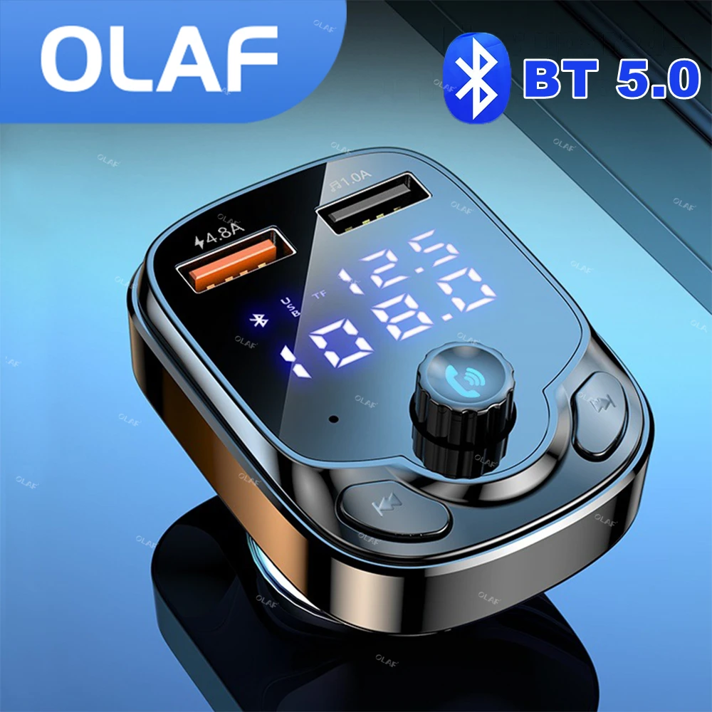 Olaf 4.8A Car Phone Charger Quick Charge 3.0 PD Fast Charging USB Car Charger U Disk MP3 Player Bluetooth 5.0 FM Transmitter
Olaf 4.8A Car Phone Charger Quick Charge 3.0 PD Fast Charging USB Car Charger U Disk MP3 Player Bluetooth 5.0 FM Transmitter