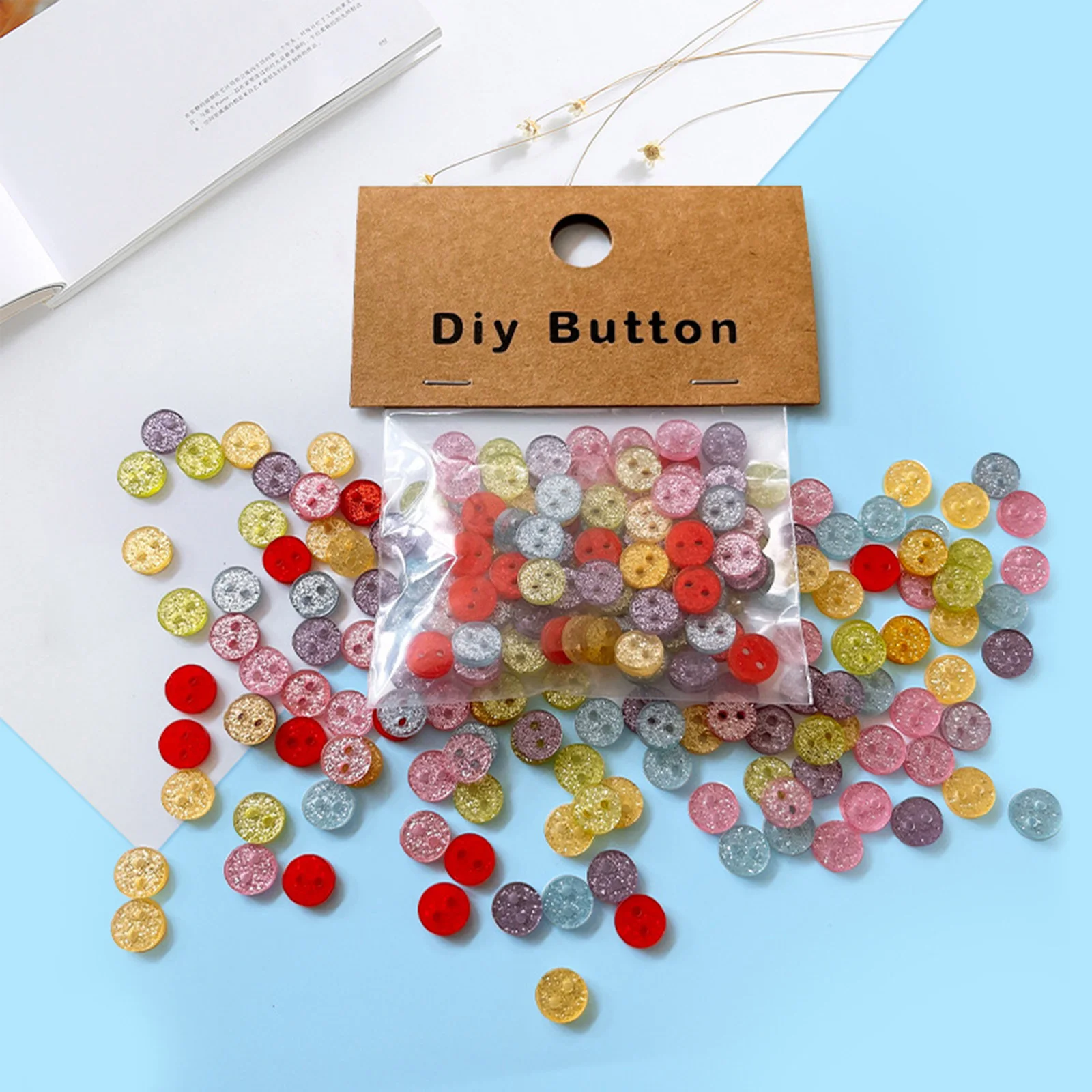 Resin Buttons Scrapbooking 2 Holes Round Random Color Buttons for Clothing Garment DIY Decoration Sewing Accessories,1Packet
Resin Buttons Scrapbooking 2 Holes Round Random Color Buttons for Clothing Garment DIY Decoration Sewing Accessories,1Packet