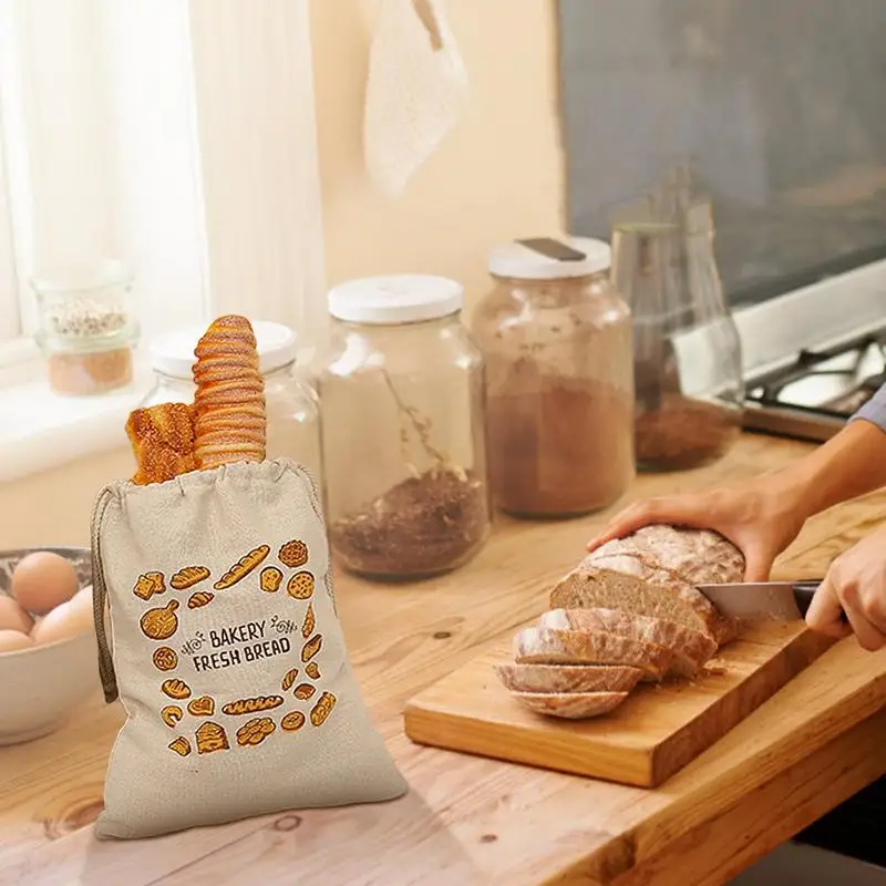 Kitchen storage Loaf Homemade Bread Fresh Eco Friendly Keeping Linen Bread Bag Reusable Cotton Drawstring Storage Bag
Kitchen storage Loaf Homemade Bread Fresh Eco Friendly Keeping Linen Bread Bag Reusable Cotton Drawstring Storage Bag