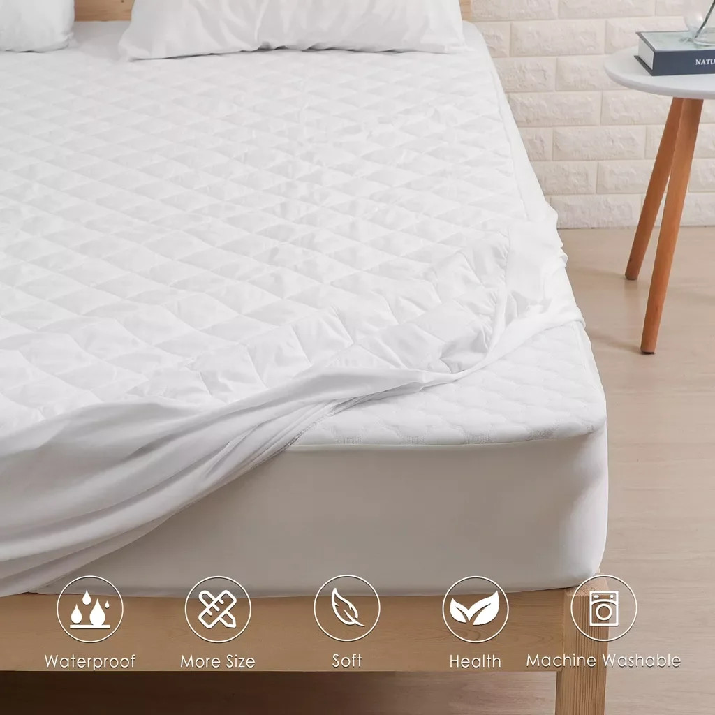 Bed Cover Brushed Fabric Quilted Mattress Protector Waterproof Mattress Topper for Bed Anti-mite Mattress Cover
Bed Cover Brushed Fabric Quilted Mattress Protector Waterproof Mattress Topper for Bed Anti-mite Mattress Cover
