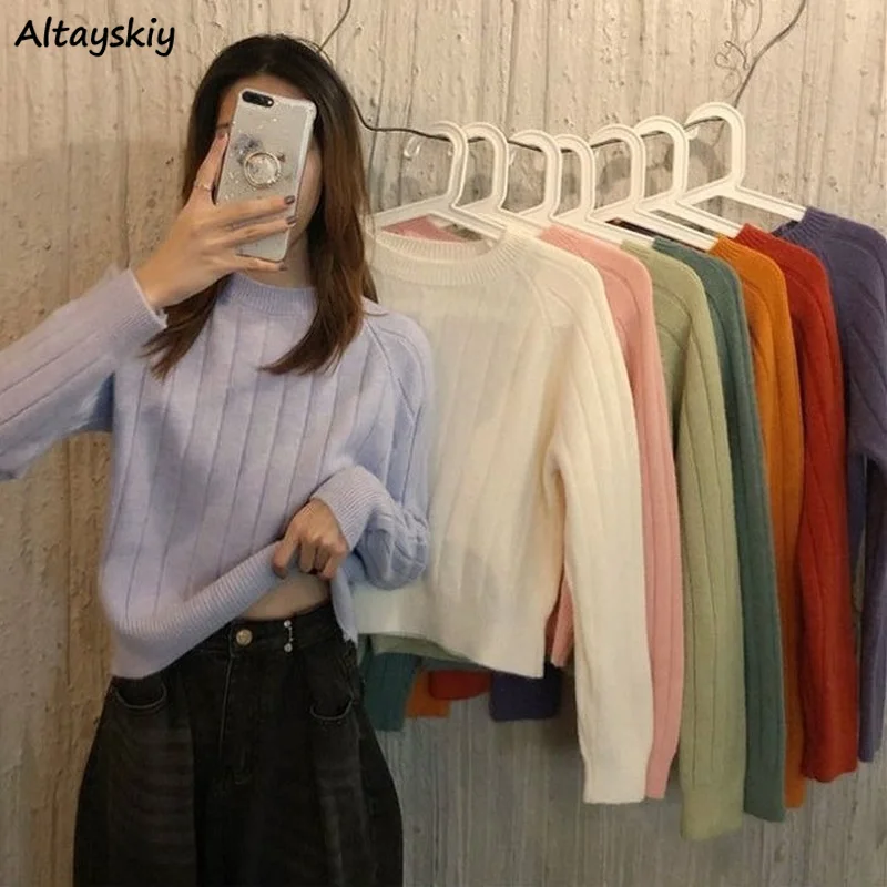 8 Colors Pullovers Women Loose Soft Preppy Basic New Arrival Autumn Sweater Casual Tender Retro Girlish Young Fashion Mujer Ins
8 Colors Pullovers Women Loose Soft Preppy Basic New Arrival Autumn Sweater Casual Tender Retro Girlish Young Fashion Mujer Ins