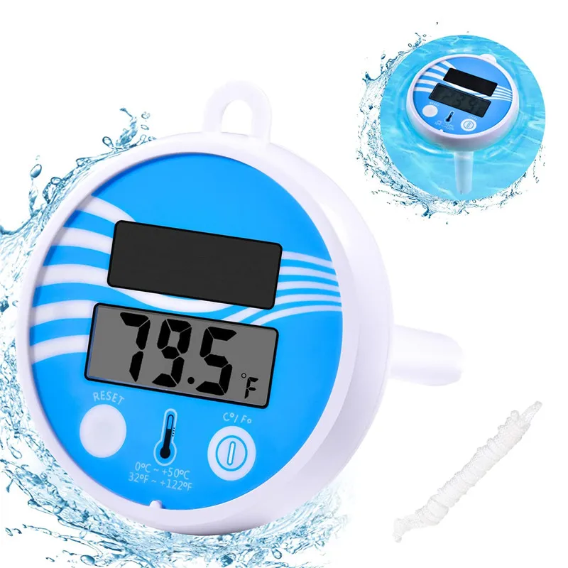 Pool Solar Thermometer Floating LCD Digital Swimming Pool Temperature Sensor Tester For Bath Water Indoor Outdoor
Pool Solar Thermometer Floating LCD Digital Swimming Pool Temperature Sensor Tester For Bath Water Indoor Outdoor
