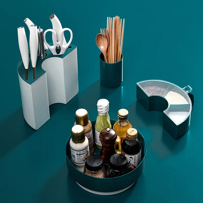360-degree rotating kitchen storage tableware knife supplies kitchen convenient seasoning storage artifact household
360-degree rotating kitchen storage tableware knife supplies kitchen convenient seasoning storage artifact household
