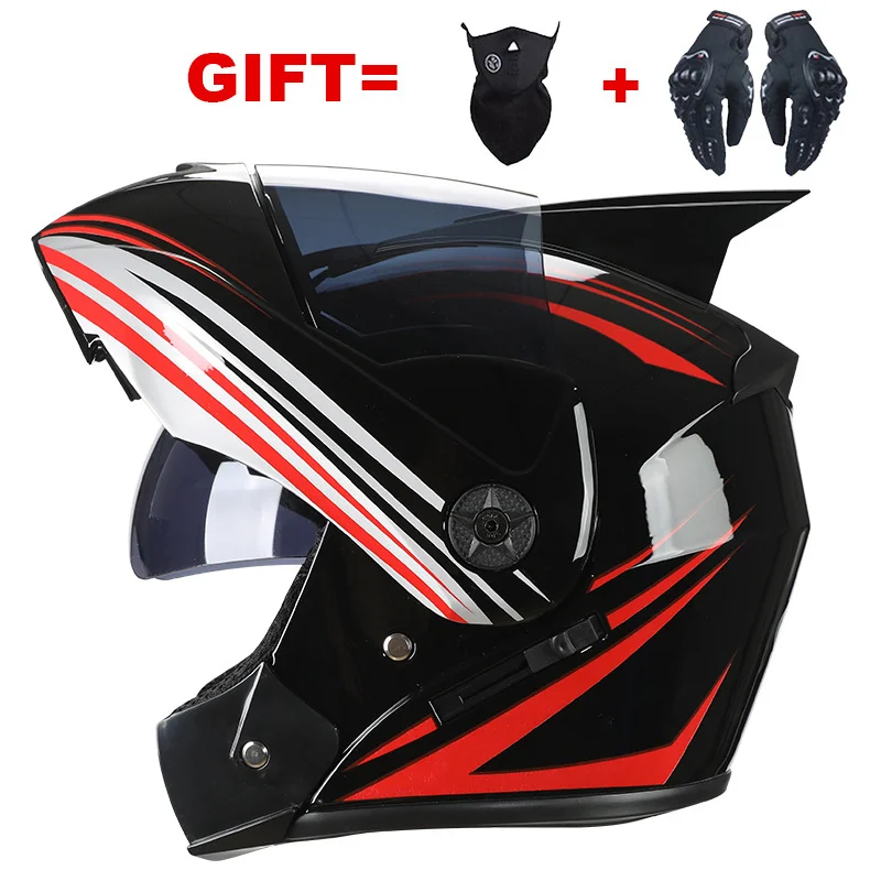 Modular Motocross Helmet DOT Dual Lens For man women Modular Dual Lens Flip Up Double visors
Modular Motocross Helmet DOT Dual Lens For man women Modular Dual Lens Flip Up Double visors