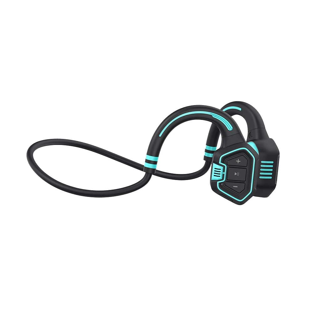 Bone Conduction Headphones IP68 Waterproof Bluetooth 5.1 Open Ear Wireless Sports Headphones for Running Swimming Blue 
Bone Conduction Headphones IP68 Waterproof Bluetooth 5.1 Open Ear Wireless Sports Headphones for Running Swimming Blue