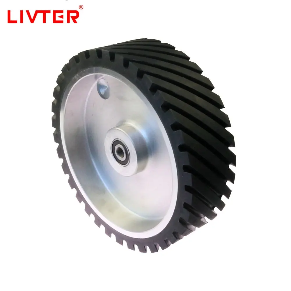 Livter 250*75mm Grooved Rubber Contact Wheel Dynamically Balanced Belt Sander Polisher Wheel Sanding Belt Set
Livter 250*75mm Grooved Rubber Contact Wheel Dynamically Balanced Belt Sander Polisher Wheel Sanding Belt Set
