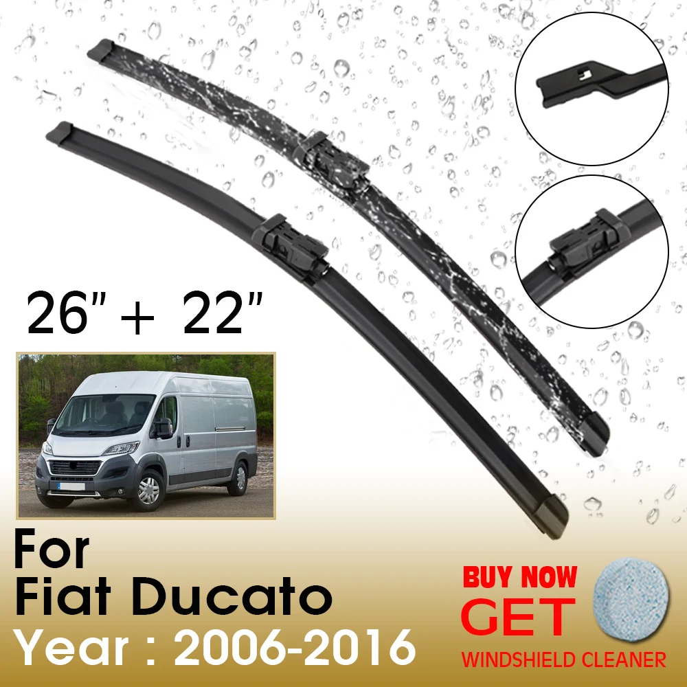 Car Wiper Blade For Fiat Ducato 26"+22" 2006-2016 Front Window Washer Windscreen Windshield Wipers Blades Accessories
Car Wiper Blade For Fiat Ducato 26"+22" 2006-2016 Front Window Washer Windscreen Windshield Wipers Blades Accessories
