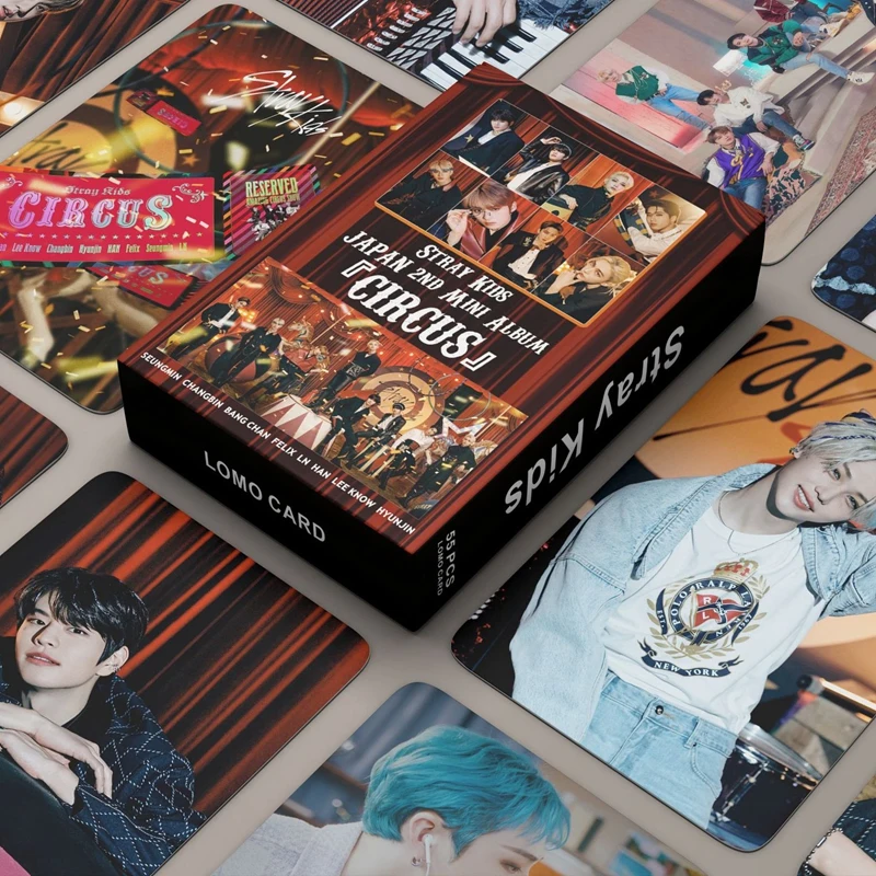 55PCS/set KPOP Stray Kids Photocard CIRCUS New Album StrayKids Lomo Crads Photobook Fan Collection Card Postcard Photos Gift
55PCS/set KPOP Stray Kids Photocard CIRCUS New Album StrayKids Lomo Crads Photobook Fan Collection Card Postcard Photos Gift