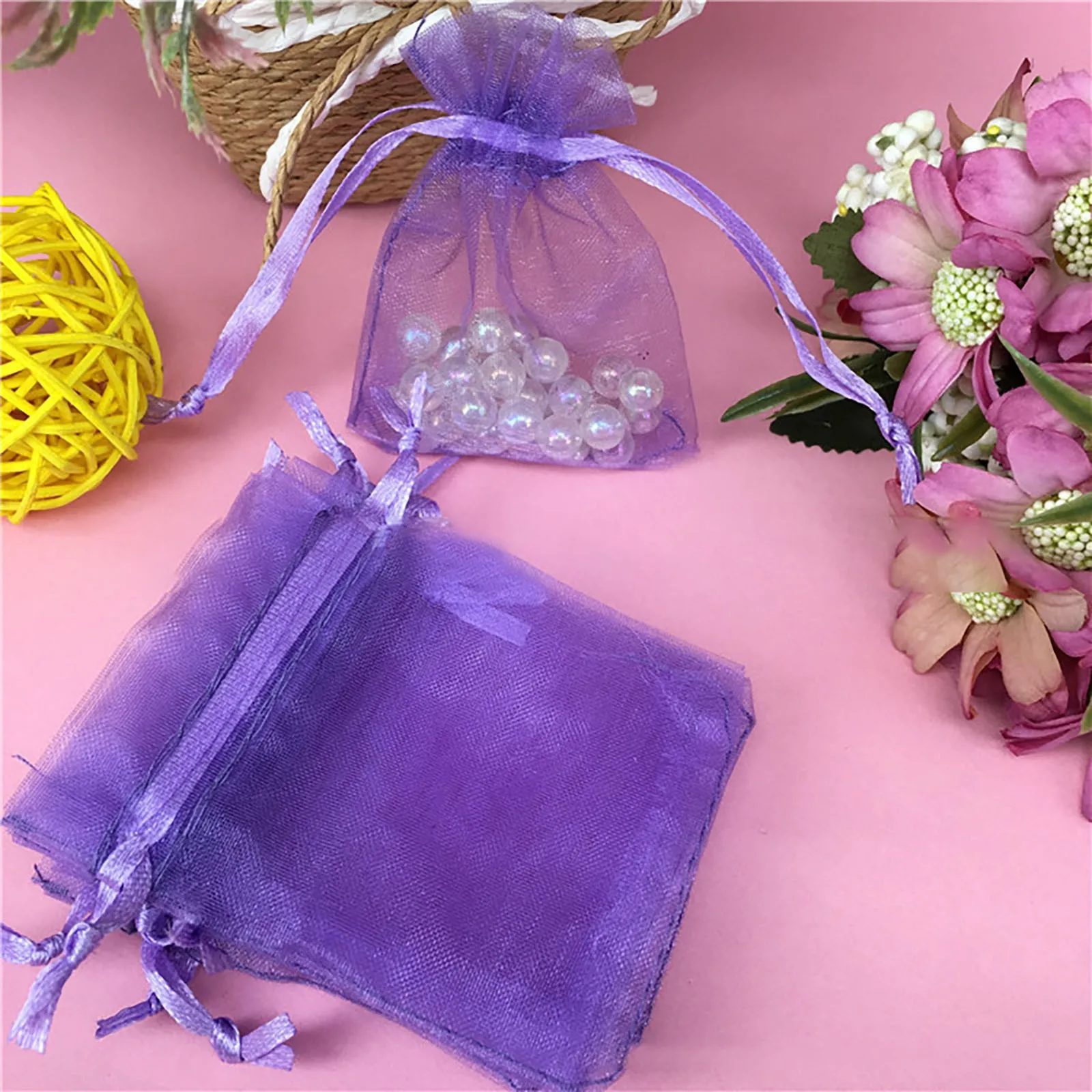 100pcs Purple Jewelry Packaging Bag 7*9 Cm Organza Bags Gift Storage Wedding Drawstring Pouches Wholesales
100pcs Purple Jewelry Packaging Bag 7*9 Cm Organza Bags Gift Storage Wedding Drawstring Pouches Wholesales