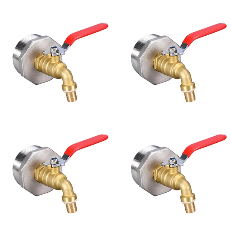 4X 2 Inch Drum Faucet Brass Barrel Faucet With EPDM Gasket For 55 Gallon Drum 
4X 2 Inch Drum Faucet Brass Barrel Faucet With EPDM Gasket For 55 Gallon Drum