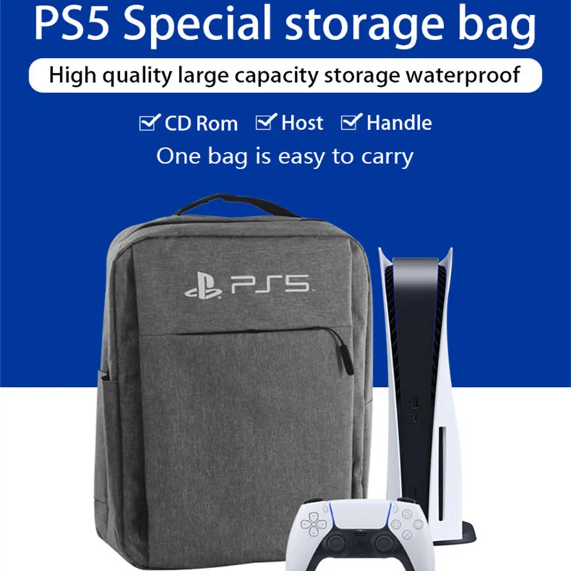 PS5 Host Storage Bag, PS5 Large-Capacity Backpack, Game Console Handbag, P5 Handle Accessories Protection Bag
PS5 Host Storage Bag, PS5 Large-Capacity Backpack, Game Console Handbag, P5 Handle Accessories Protection Bag
