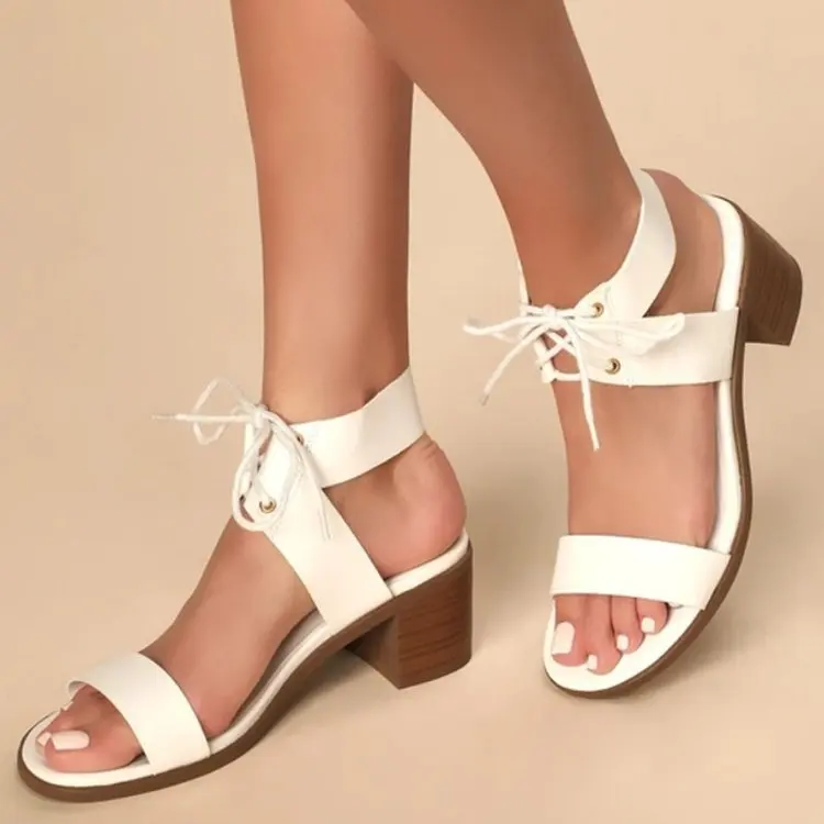 Women Sandals Summer Sandals New Cross-tied Sandals Hoof Heel Sexy Outdoor High Heels Ankle Strap Light Shoes Sandalias De Mujer
Women Sandals Summer Sandals New Cross-tied Sandals Hoof Heel Sexy Outdoor High Heels Ankle Strap Light Shoes Sandalias De Mujer