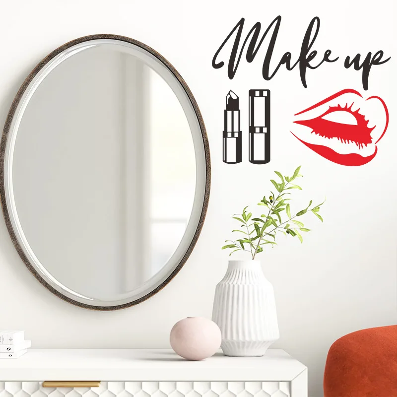 New English Quote MAKE UP Lipstick Lipstick Inspirational Slogan Salon Stickers Bathroom Bedroom Wall Decoration Wall Sticker
New English Quote MAKE UP Lipstick Lipstick Inspirational Slogan Salon Stickers Bathroom Bedroom Wall Decoration Wall Sticker