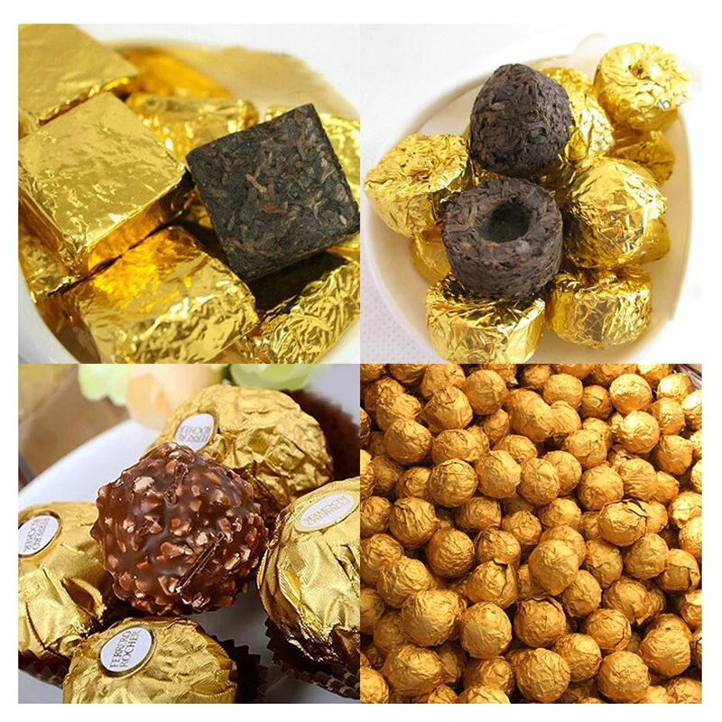100Pcs/Pack Golden Aluminum Foil Candy Chocolate Cookie Wrapping Tin Paper DIY Metal Embossing Gift Packaging Craft Paper
100Pcs/Pack Golden Aluminum Foil Candy Chocolate Cookie Wrapping Tin Paper DIY Metal Embossing Gift Packaging Craft Paper
