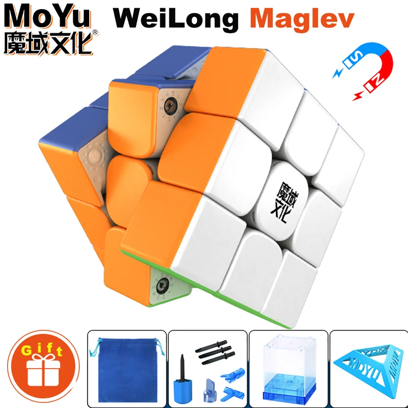 Магнитный магический куб MoYu WeiLong WR maglevв 3x3x3 профессиональный скоростной пазл 3x3