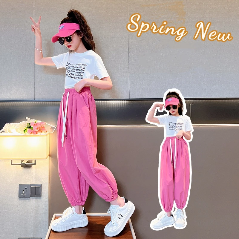 Girls Clothes 2pcs,Short Sleeve T-shirt and Casual Pants Suit,Infant Top and Bottom Sets for 4-16 Years for Summer
Girls Clothes 2pcs,Short Sleeve T-shirt and Casual Pants Suit,Infant Top and Bottom Sets for 4-16 Years for Summer