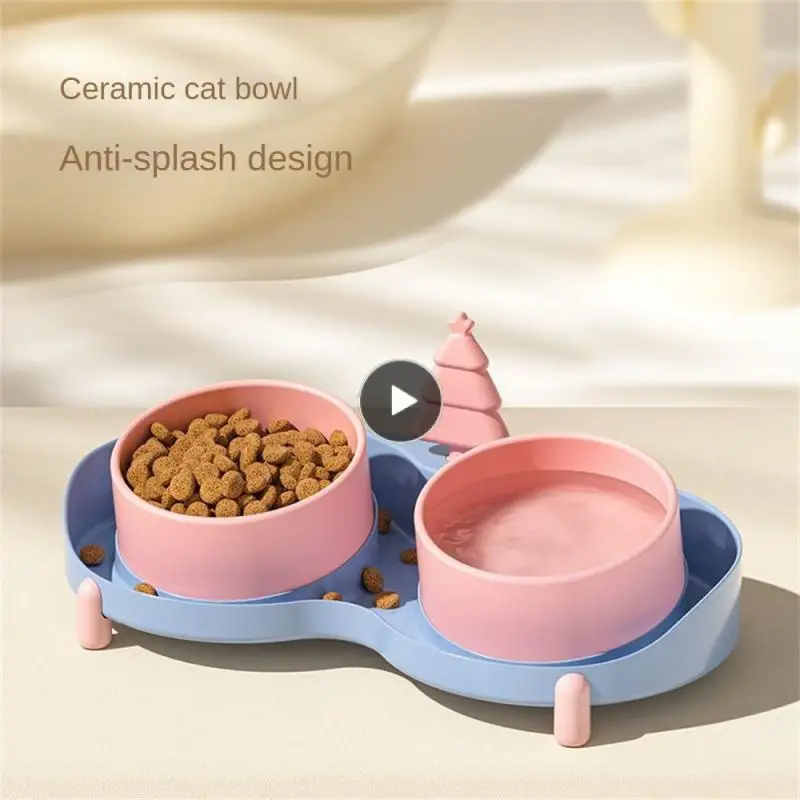 Tilt Design Pet Cat Bowl Elevated Leak-proof Dog Food Basin Anti-knock Pet Double Bowls Pet Supplies Cat Rice Basin Pet Feeder
Tilt Design Pet Cat Bowl Elevated Leak-proof Dog Food Basin Anti-knock Pet Double Bowls Pet Supplies Cat Rice Basin Pet Feeder