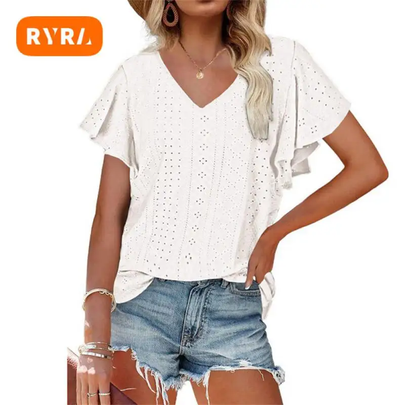 Blazer Solid Color Lightweight Comfortable Breathable Simple And Generous Top Round Neck T Shirts Short Sleeved Soft Knit Tops
Blazer Solid Color Lightweight Comfortable Breathable Simple And Generous Top Round Neck T Shirts Short Sleeved Soft Knit Tops