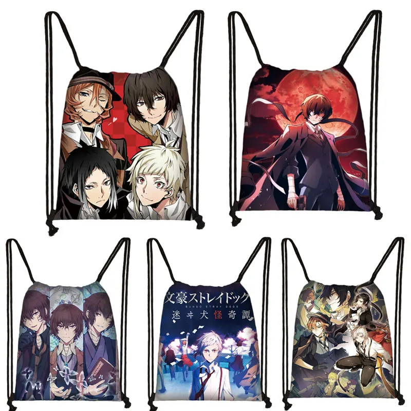 Anime Bungou Stray Dogs drawstring bag boys girls fashion storage bags teenager Osamu Chuya Nakahara backpack travel bag
Anime Bungou Stray Dogs drawstring bag boys girls fashion storage bags teenager Osamu Chuya Nakahara backpack travel bag
