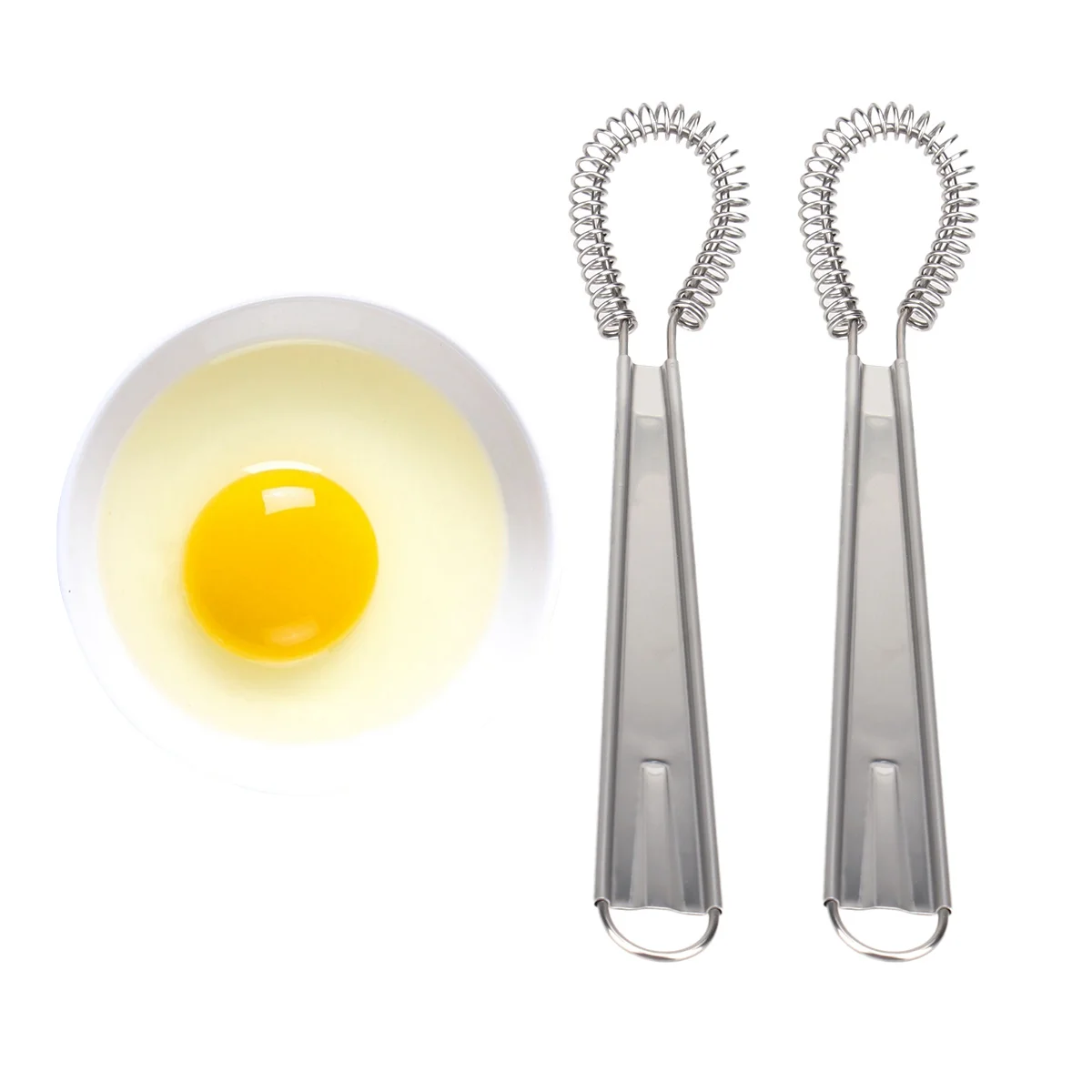 2 Pcs Egg Hole Puncher Stainless Steel Eggbeater Spring Egg Beater Egg Stirrer Whisk Handheld Mixer Cream Stirrer
2 Pcs Egg Hole Puncher Stainless Steel Eggbeater Spring Egg Beater Egg Stirrer Whisk Handheld Mixer Cream Stirrer