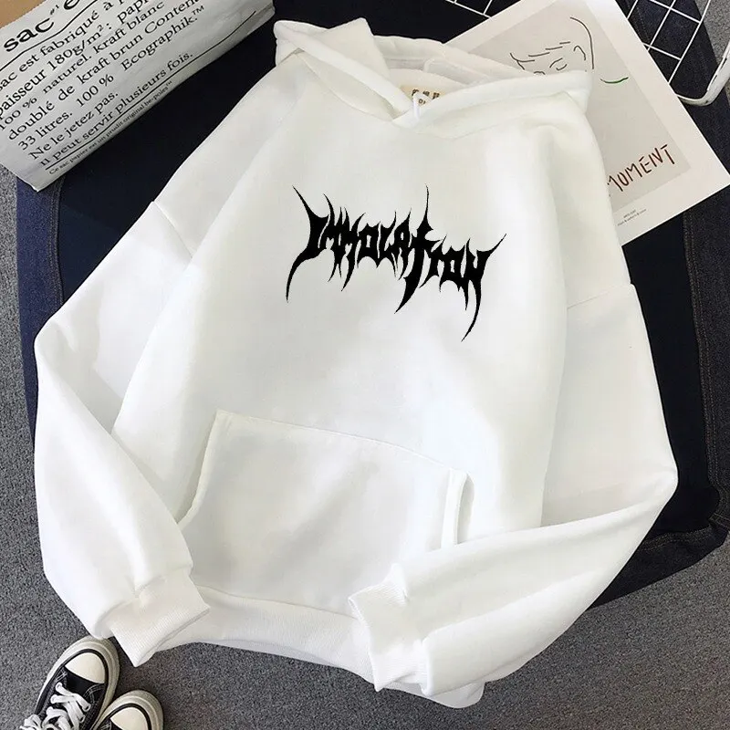 Autumn New Men Harajuku Hoodie Sweatshirt Gothic Punk Letter Print Pullovers Girl Hoodies Women Fashion Tracksuit Unisex Clothes
Autumn New Men Harajuku Hoodie Sweatshirt Gothic Punk Letter Print Pullovers Girl Hoodies Women Fashion Tracksuit Unisex Clothes
