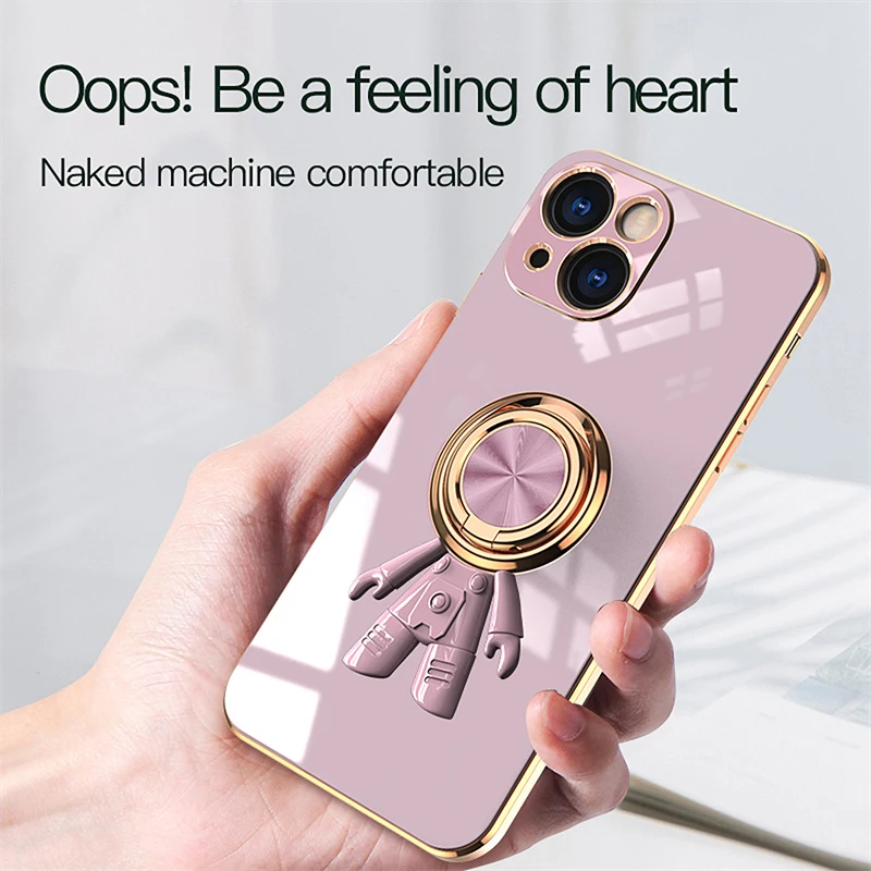 Cute 3D Astronaut Finger Ring Kickstand Case for iPhone 13 12 Min 11 Pro Xs Max X XR 8 7 Plus SE Soft Silicon Shockproof Cover
Cute 3D Astronaut Finger Ring Kickstand Case for iPhone 13 12 Min 11 Pro Xs Max X XR 8 7 Plus SE Soft Silicon Shockproof Cover