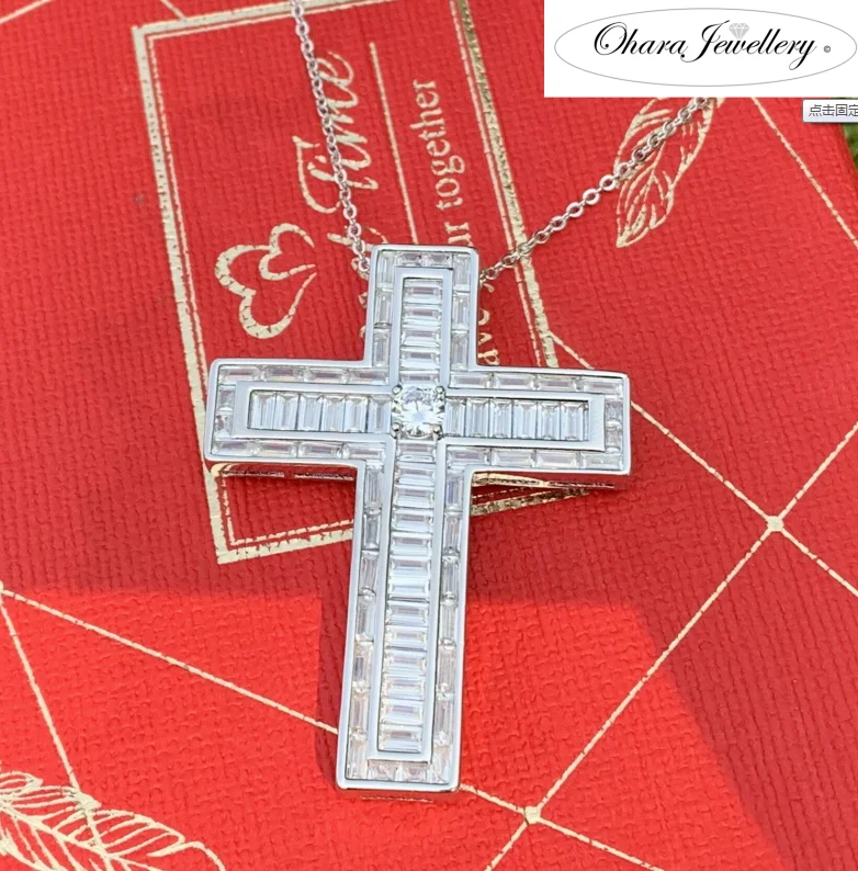 ANGLANG Classical Cross Gold&Silver Color Cubic Zirconia Crucifix Bling Jesus Cross Pendant Necklace Jewelry for Men/Women Gifts
ANGLANG Classical Cross Gold&Silver Color Cubic Zirconia Crucifix Bling Jesus Cross Pendant Necklace Jewelry for Men/Women Gifts