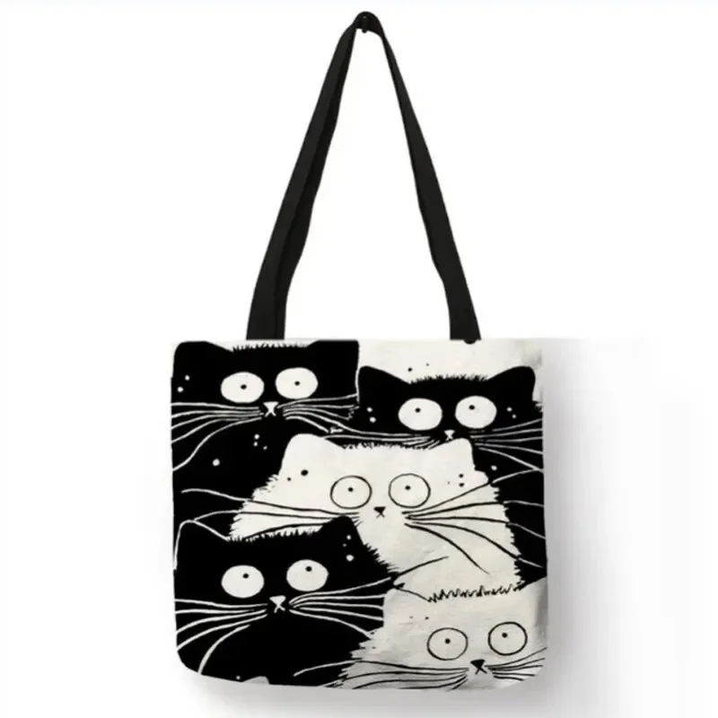 Canvas Tote Bag for Women Aesthetic Cute Cat Shopping Grocery Reusable School with Inner Zipper Girl Gift
Canvas Tote Bag for Women Aesthetic Cute Cat Shopping Grocery Reusable School with Inner Zipper Girl Gift