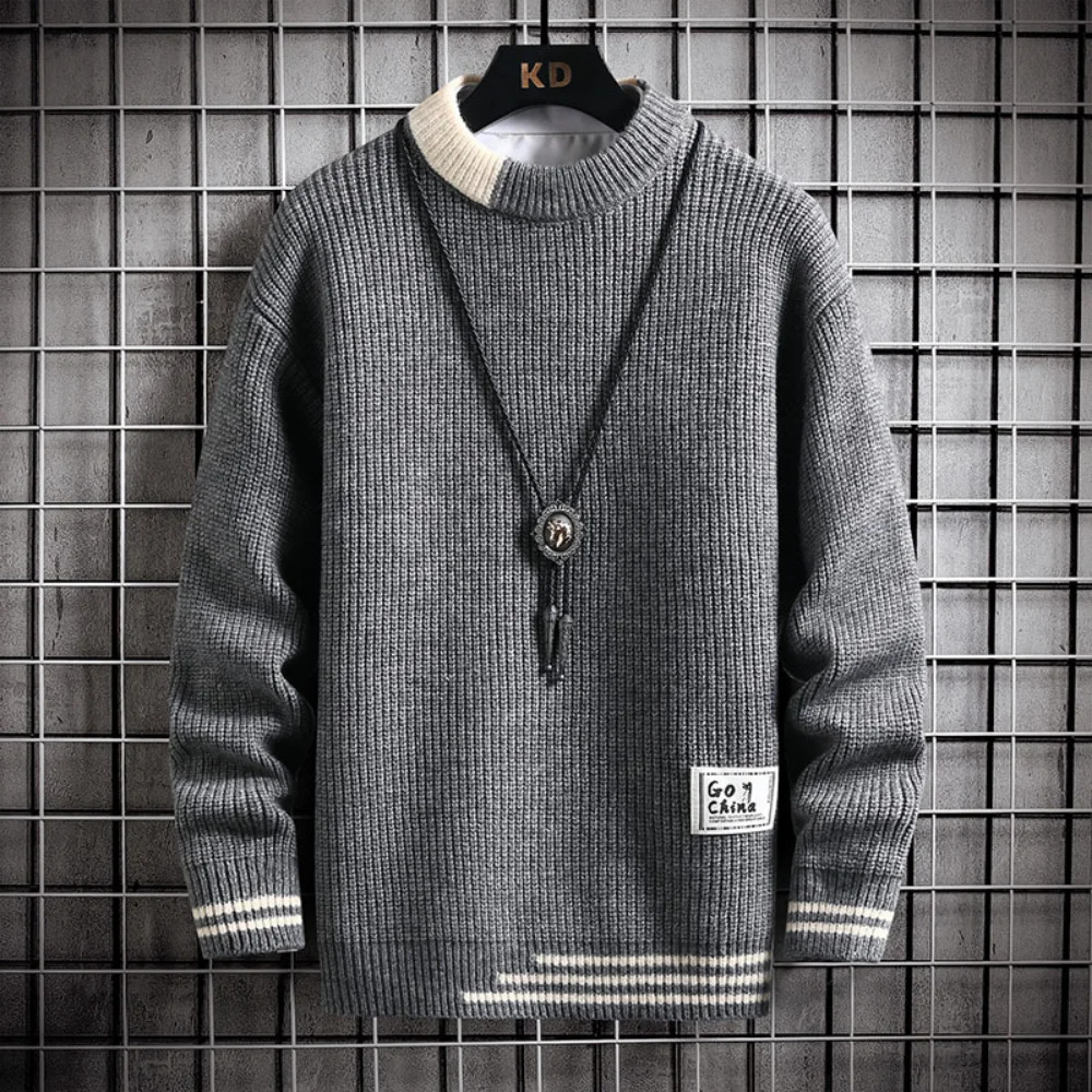 Causal 's Pullover Knitted Sweaters Crewneck Korean Fashion Clothing 2023 Streetwear Solid Color Jumpers Men Top
Causal 's Pullover Knitted Sweaters Crewneck Korean Fashion Clothing 2023 Streetwear Solid Color Jumpers Men Top