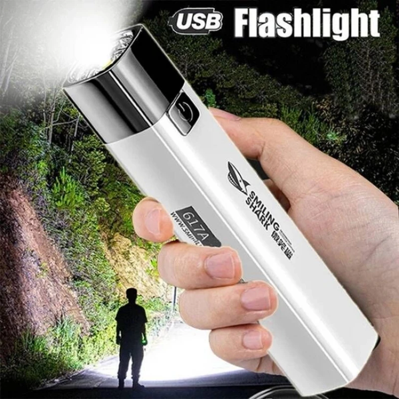 USB Flashlight Power Bank 1200 mAh Mobile Phone Rechargeable Lamp Strong Light Torch Search Mini Camping Hiking Fishing Torch
USB Flashlight Power Bank 1200 mAh Mobile Phone Rechargeable Lamp Strong Light Torch Search Mini Camping Hiking Fishing Torch