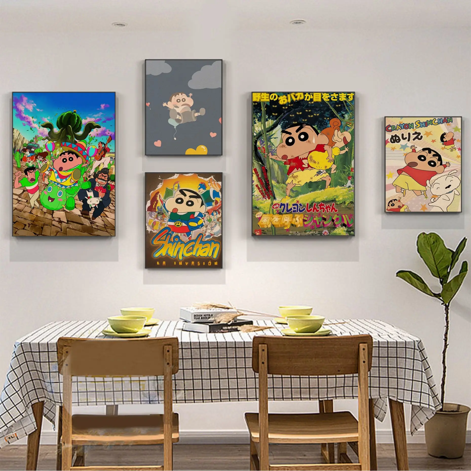 BANDAI Crayon Shin-chan Movie Posters Vintage Room Bar Cafe Decor Posters Wall Stickers
BANDAI Crayon Shin-chan Movie Posters Vintage Room Bar Cafe Decor Posters Wall Stickers
