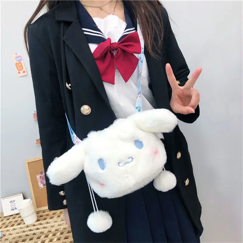 Sanrioed Kawaii Cartoon Bag Girl Uniform Plush Cinnamoroll Messenger Bag Wild Shopping High Capacity Holiday Gift for Girlfriend
Sanrioed Kawaii Cartoon Bag Girl Uniform Plush Cinnamoroll Messenger Bag Wild Shopping High Capacity Holiday Gift for Girlfriend