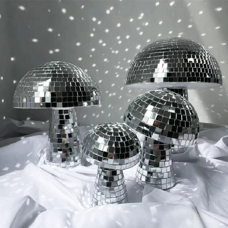 Disco Ball Decor Mushroom Mirror Reflective Ball Rotating Light DJ Lighting Reflections For Wedding Party Room Table Bar Stage
Disco Ball Decor Mushroom Mirror Reflective Ball Rotating Light DJ Lighting Reflections For Wedding Party Room Table Bar Stage