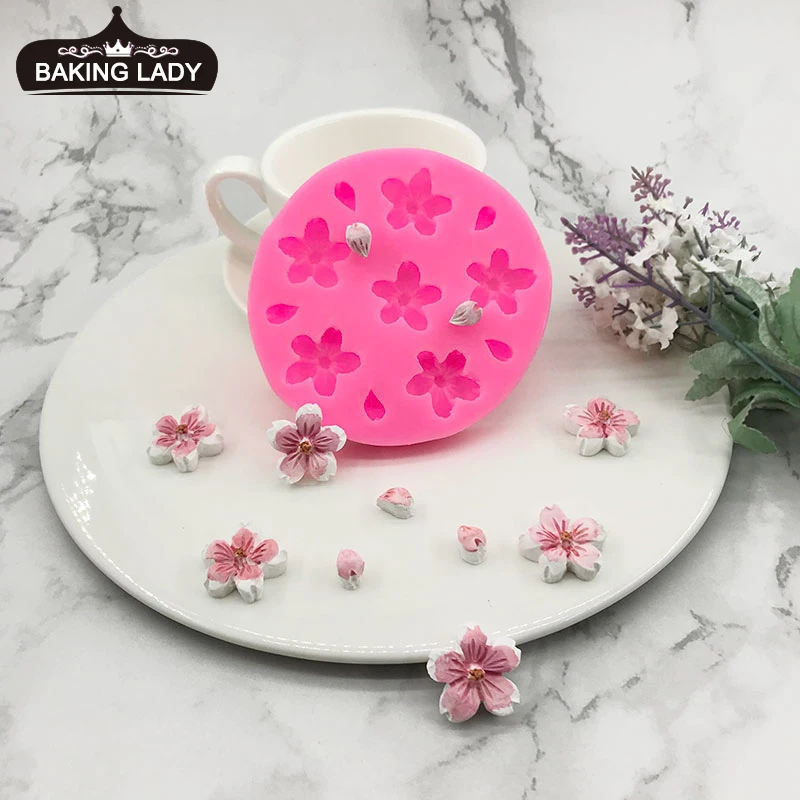 Cherry Blossom Silicone Mold Cherry Blossom Chocolate Fondant Mould DIY Clay Moulds Cake Decorating Tools Baking Accessories 
Cherry Blossom Silicone Mold Cherry Blossom Chocolate Fondant Mould DIY Clay Moulds Cake Decorating Tools Baking Accessories