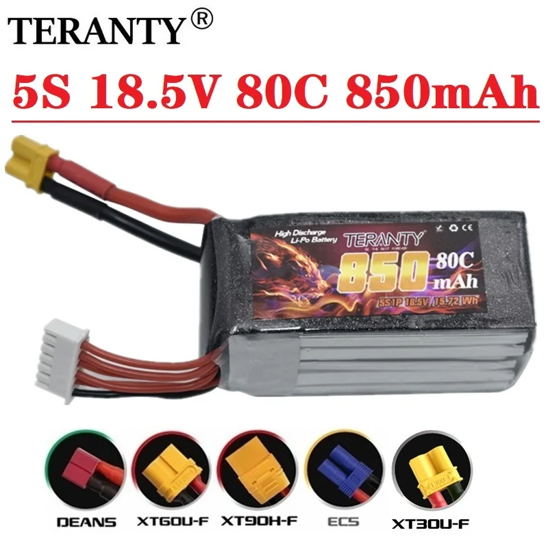 Original TREANTY Lipo Battery 5S 18.5V 850mAh 80C/160C XT30/XT60/T Plug for Lizard95 FPV Racer Racing Multirotor Quadcopter Part
Original TREANTY Lipo Battery 5S 18.5V 850mAh 80C/160C XT30/XT60/T Plug for Lizard95 FPV Racer Racing Multirotor Quadcopter Part