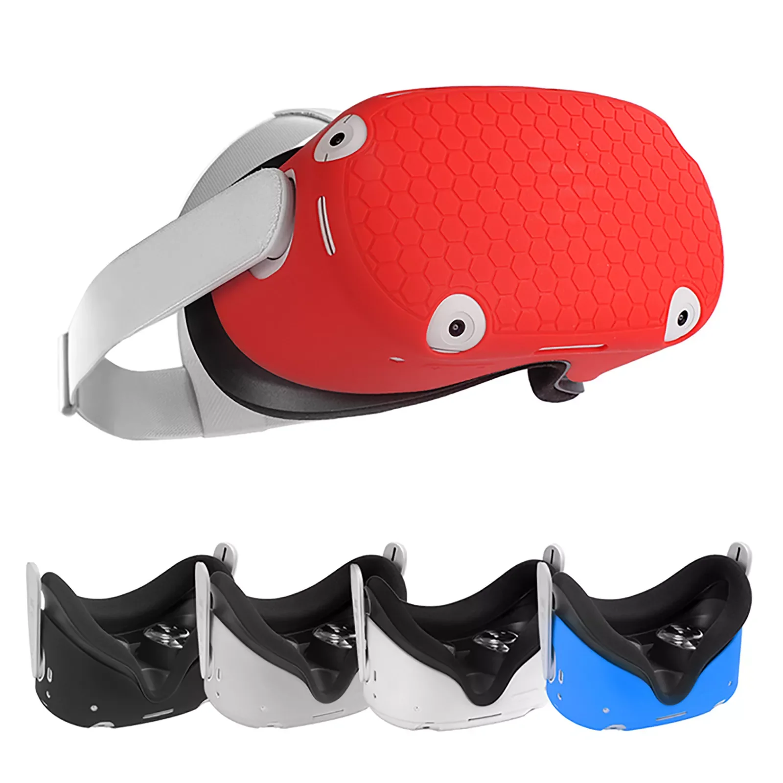 Helmet Protective Front Cover For Oculus Quest 2 Silicone Anti-Throw Protection Shell For Oculus Quest 2 Headset Accessories
Helmet Protective Front Cover For Oculus Quest 2 Silicone Anti-Throw Protection Shell For Oculus Quest 2 Headset Accessories