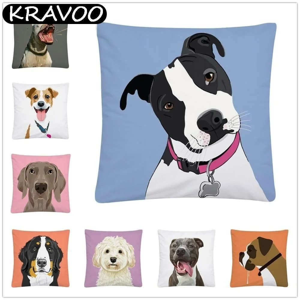 Cute Dog Cartoon Pattern Soft Short Plush Cushion Cover Pillow Case For Home Sofa Car Decor Pillowcase 45x45cm Funda Cojín
Cute Dog Cartoon Pattern Soft Short Plush Cushion Cover Pillow Case For Home Sofa Car Decor Pillowcase 45x45cm Funda Cojín