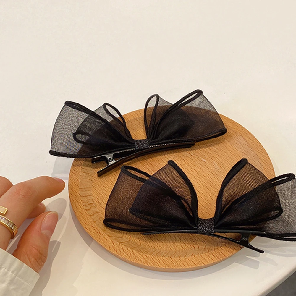 1/2Pcs Black Ribbon Hair Bows Clips Vintage Sweet Bowknot Side Hairpin Cute Girls Barrettes Headdress Hair Accessories For Women
1/2Pcs Black Ribbon Hair Bows Clips Vintage Sweet Bowknot Side Hairpin Cute Girls Barrettes Headdress Hair Accessories For Women