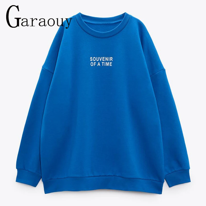 Garaouy 2022 New Autumn Women's Print Blue Tracksuit Oversized Sports Sweatshirt O Neck Pullover Couple Outfits Y2k Tops Mujer
Garaouy 2022 New Autumn Women's Print Blue Tracksuit Oversized Sports Sweatshirt O Neck Pullover Couple Outfits Y2k Tops Mujer