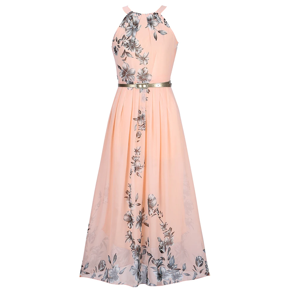 Summer Dresses Woman 2022 Chiffon Floral Print Halter Elegant Maxi Dress Women Sleeveless Slim Evening Party Long Dress Vestidos
Summer Dresses Woman 2022 Chiffon Floral Print Halter Elegant Maxi Dress Women Sleeveless Slim Evening Party Long Dress Vestidos