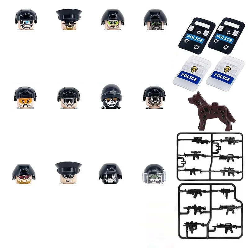 MOC Military Guns Weapons Modern Army Special Force Soldiers Minifigs SWAT Police Parts Figures Building Block Brick Mini Toy
MOC Military Guns Weapons Modern Army Special Force Soldiers Minifigs SWAT Police Parts Figures Building Block Brick Mini Toy