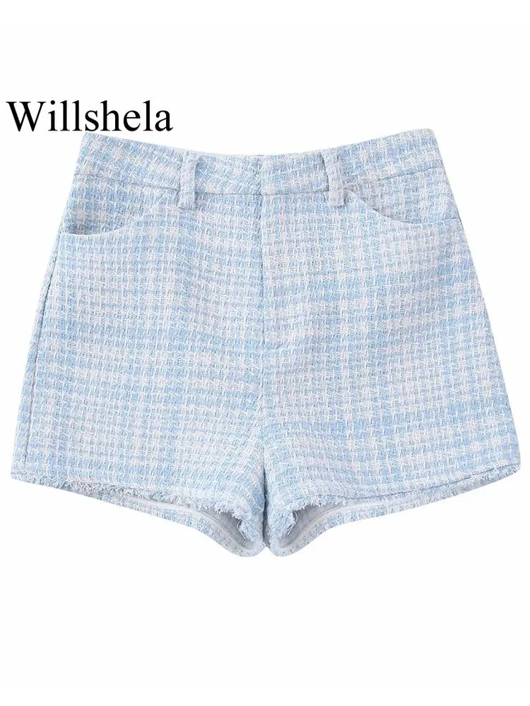 Willshela Women Fashion Texture Plaid Front Zipper Skirts Shorts Vintage High Waist Female Chic Lady Shorts
Willshela Women Fashion Texture Plaid Front Zipper Skirts Shorts Vintage High Waist Female Chic Lady Shorts