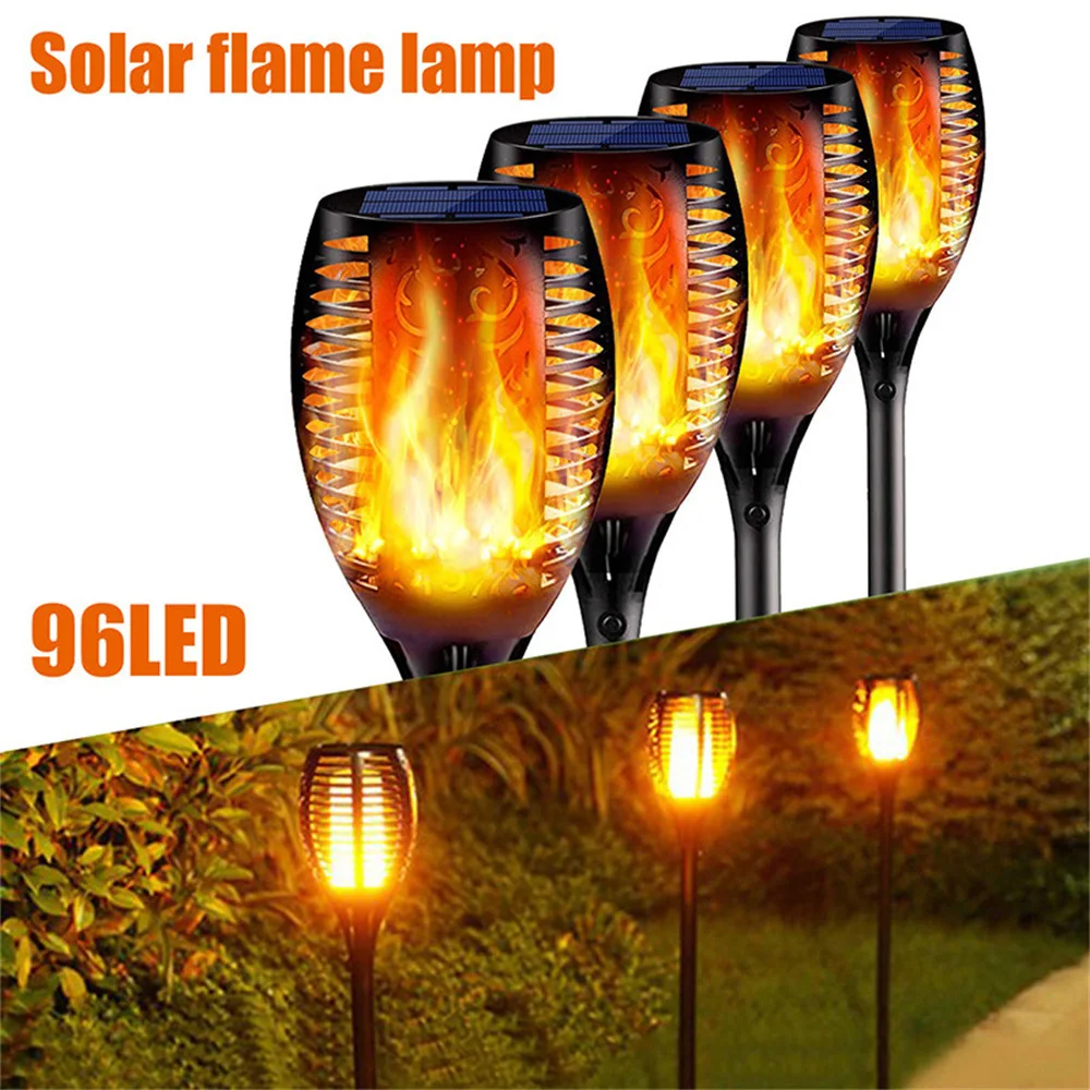 96 Led Creative Solar Garden Lights Outdoor Waterproof Garden Decoration Dancing Torch Flame Lights Free Of Wiring
96 Led Creative Solar Garden Lights Outdoor Waterproof Garden Decoration Dancing Torch Flame Lights Free Of Wiring