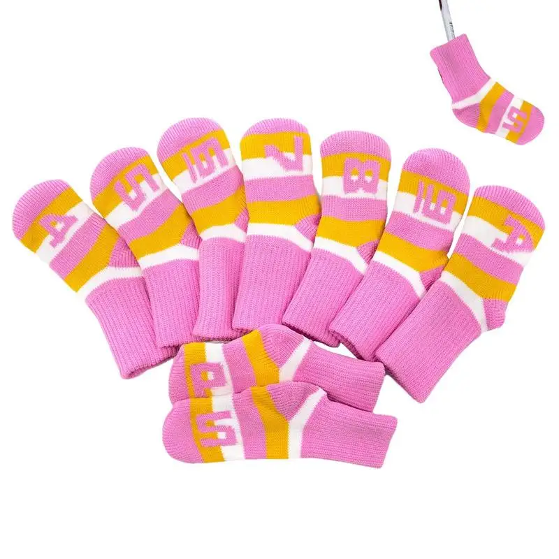 Knitted Golf Driver Head Covers Unique Protective Cute Head Club Covers 6pcs Anti-Scratch Driver Fairway Hybrid Headcovers With
Knitted Golf Driver Head Covers Unique Protective Cute Head Club Covers 6pcs Anti-Scratch Driver Fairway Hybrid Headcovers With