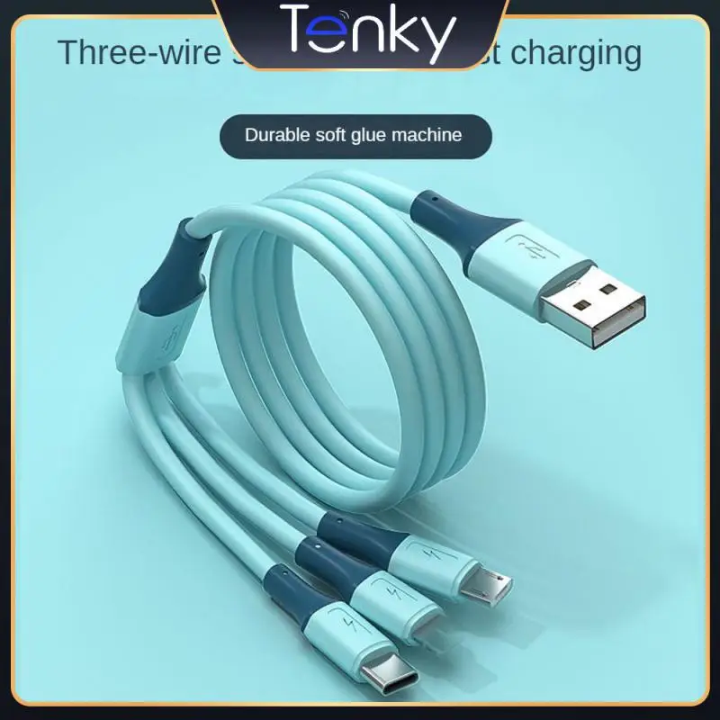 3in1 Data USB Cable Fast Charging Type C Cable For IPhone And Android Data Cable Multi-function Three-in-one Charging Cable
3in1 Data USB Cable Fast Charging Type C Cable For IPhone And Android Data Cable Multi-function Three-in-one Charging Cable