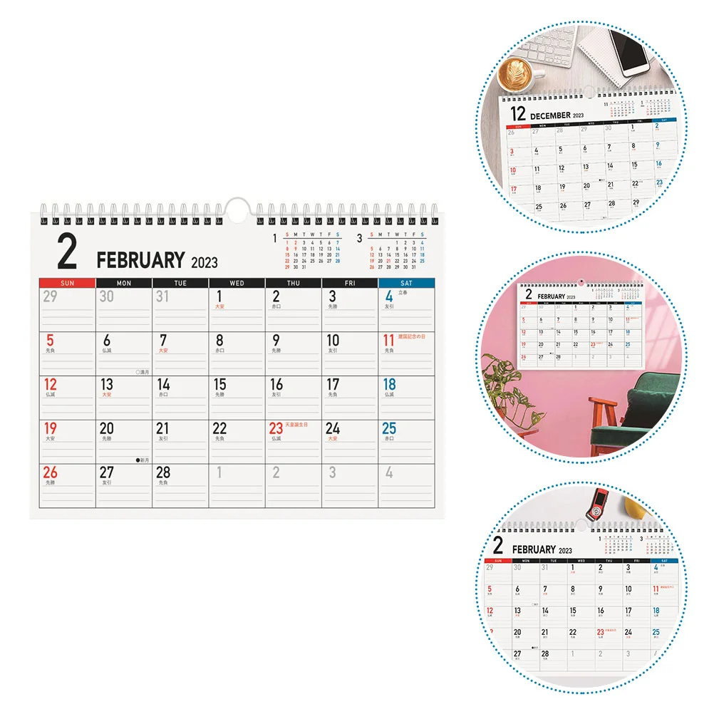 Creative Agenda Calendar Wall Hanging Coil Calendar for Home Office Calendar Decor
Creative Agenda Calendar Wall Hanging Coil Calendar for Home Office Calendar Decor