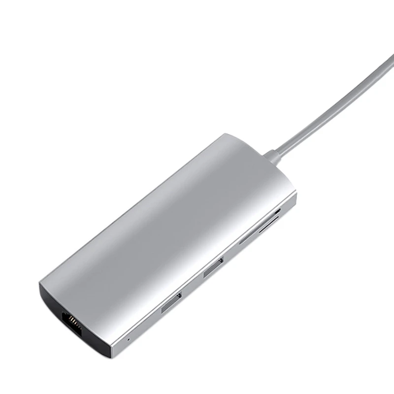 USB C док-станция для ноутбука 9 в 1, многопортовый адаптер USB C к HDMI, концентратор типа C для Pro Air и Windows
USB C док-станция для ноутбука 9 в 1, многопортовый адаптер USB C к HDMI, концентратор типа C для Pro Air и Windows